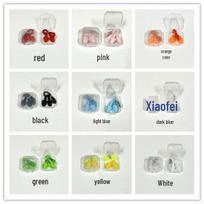 Corded Silicone Noise-Cancelling Earplugs - Soundproof, TPE, Christmas Tree Design for Labor Protection Dark Blue white