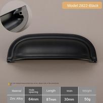 Zinc Alloy Shell Pull Handles Single hole American Style Cabinet Door Pulls Semicircle Brass Dresser Knobs Cupboard Wardrobe