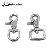 316 Stainless Steel Diving Hook with Lobster Clasp and Swivel Keyring 316-65mm (Weight 45g) gray