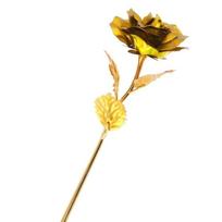 24k Gold Foil Plated Eternal Rose Flower for Romantic Valentine's Day Lover Wedding Mother's Day Gifts auksas