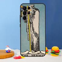 Tarot Card The Hermit Phone Case For Samsung Galaxy S24 S25 Ultra S9 S10 S20 S22 S21 S23 Plus S24 FE Cover Coque Galaxy S22 black