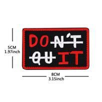Waisted Cross-Border Motivational Slogan Embroidered Patch for Clothes, Bags, and Hats