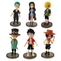 6pcs/set Anime One Piece Action Figure PVC Luffy Latest Action Collectible Model Decorations Doll Children Playthings Designed For Xmas Present
