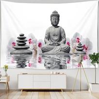 Budos statulos gobelenas dvigulei hipių sienos dekoracija lovatiesė pledas dangalas bohemiškas paplūdimio kilimėlis staltiesės namų dekoras miegamajam 74x94cm(29x37in) gray