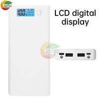 8*18650 Battery Power Bank Case Dual Ports DIY Shell Case For Smart Phones with LCD Display Funda para Power Bank juoda