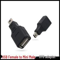 90° Mini USB Male į Female Adapteris, Type-C į Mini 5P Android Įkrovimui
