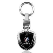 3D Metalinis Automobilio Stiliaus Raktų Pakabukas Raktų Grandinėlė Žiedas Raktų Laikiklis Stilius Automobilio Aksesuarai Buick Regal GS GL8 Avenir Lacrosse Riviera Envision Lesabre Velite juoda