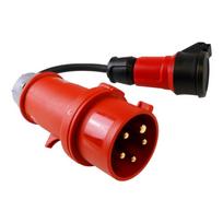 Kabel Przejściowy Adapter Siłowy Z 16A/5P Na Gniazdo 230V Schuko 30Cm