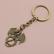 Simplistic Dragon Keychain Pendant by Temu Xiyin