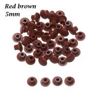 Hole Plug Hardware Hole Ornament Furniture Hole Covers Screw Decor Protective Cap Dust Plug Stopper 5mm-red brown