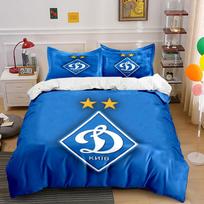 Blue with Dynamo Kyiv logo. Bedding sets Duvet cover sets Duvet covers Pillowcases(1*Duvet Cover 2*Pillowcases without duvet insert) 135x200cm blue