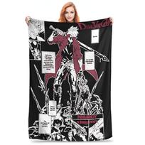 Devil May Cry 5 Dante Blankets Quality Warm Soft Throw Blanket Spring Children Home Decor Print Bedspread Size: 75*100cm, Weight: 230 GSM