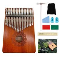 Kalimba Thumb Piano: 17-Tone & 21-Tone Beginner Musical Instrument for Kids black