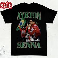 Klasikinis Ayrton Senna Unisex Unisex S-5XL Marškinėlis Cl22397 Nemokamas pristatymas XXXL brown