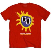 Primal Scream T-Shirt Screamadelica Band Red New L