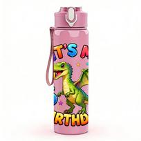 1PC It Is My 6th Birthday Dragon Splash 750ml Color Plastic Water Bottle Leakproof Flip Straw Lid For Sports Office Home Use Pack of 1