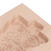 Natural Beech Wood Wooden Cookie Mold Deer Santa Claus Biscuit Mould  Cookie Decorating Reindeer