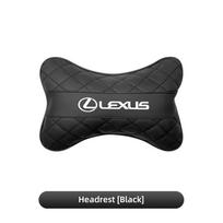 1Pcs Car Seat Neck Pillow Headrest Auto Accessories For Lexus GS IS LS500h ES260 ES300h RX350h NX260 UX260 LM LC RZ450e TX RC CT PA3 black