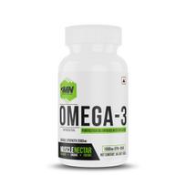 Muscle Nectar (MN) Omega 3 Fish Oil Double Strength 2000mg for Men & Women - Molecularly Distilled (1000mg EPA/DHA) (60 Softgels)