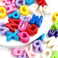 250g Letter Beads 6mm Hole A-Z Mixed Set for DIY Jewelry Making Bracelet Keychain Craft Kit for Beginners 250g