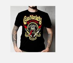 Gas Monkey Garage Official GMG Logo Fast N Loud Unisex T-Shirt S gray
