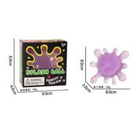 Needoh pizza Sensory Fidget Cube Stress Relief Squishy Cube Anti-Anxiety Squeeze Toy For Focus ADHD Population gray