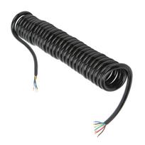 Trailer Extension Coiled Cable 12.8ft 20AWG 7 Core Polyurethane Copper Trailer Extension Cable for Tow Truck RV