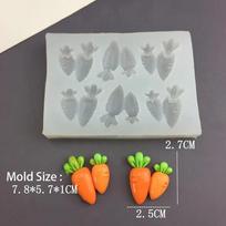 Aukštai temperatūrai atsparūs silikoniniai formelės Mini morkytės formos pyragaičių formelės Šokolado saldainių Velykinių pyragaičių Kepimo dekoravimo įrankiai