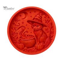 Flexible Silicone Casting Molds Stepping Stone Mold for Halloween DIY Garden Pathway, Reusable Personalized Lawn Decor Kits Concrete Cement, Sunflower B red