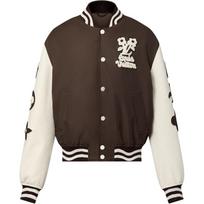 LOUIS VUITTON By Tyler The Creator Embroidered Varsity Jacket 1AFPWT 52-No Original Gift Bag Or Gift Box ruda