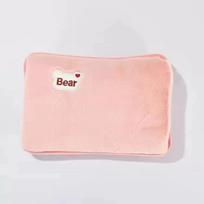 Waterless Hot Water Bottle Graphene Rechargeable Heating Bag Autumn and Winter Student Dormitory Hand Warmer Hot Compress for Stomach 2024 New Model Pink Bear Has a Water Heating Bag rožinė