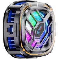 Digital Display Magnetic Phone Cooler, RGB Portable Phone Radiator with Magnetic Patch, USB‑C Cable & Universal Clamp for Gaming Mobile Phones juoda