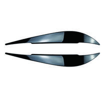 Glossy Black ABS Headlight Eyelids Eyebrows Trim Sticker for BMW 4 Series F32 F33 F36 F82 M4 2014-2020 Car Front Lamp Cover Tuning Accessories black