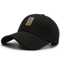 Spring new face small visor versatile casual cap outdoor fashion polo cloth men's baseball hat Adjustable black