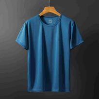 Men's Summer 2022 Ice Silk Quick-Dry Mesh Crew Neck T-shirt XL: 120-135 kg black