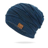 Naujos Unisex Slouchy žieminės kepurės Prideda Kailiu pamušalu Vyriškos ir Moteriškos Šiltos Beanie Cap Kasdieninės etiketės Dekoro Žieminės megztos kepurės 55cm-60cm raudona
