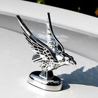 Išorės apdaila 1 vnt. Automobilio variklio dangtis Priekinis dangtis Erelio ornamentas Ženklelis Automobilio priekinis dangtis 3D Erelio emblema Automobilio modifikavimo aksesuaras gray