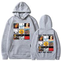 Rock Band Radiohead Visas šis radijas, bet be galvos Albumo viršelis Hoody Ruduo Žiema Vyriška Moteriška Mada Hip Hop Hoody S white