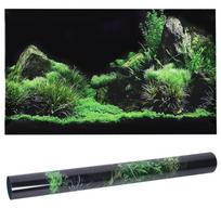 PVC Aquarium Background Sticker Self Adhesive 61x 40cm Fish Tank Background Sticker 3D Backdrop Effect green