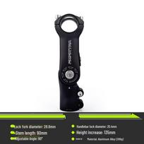 Adjustable Bicycle Handlebar Stem juoda