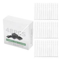 48Pcs Phone Camera Lens Cleaning Dust Removal Tool Camera Lens Cleaner Synthetic Resin Stick Fingerprint Removal Stick 1 white