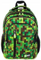 Mokyklinė kuprinė MASTER GAMER Pixele St.Right, žalia, 22 l, daug skyrių