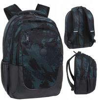 Mokyklinė kuprinė CoolPack KICK GREEN, juoda/žalia, 27 l