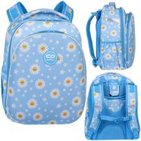 Mokyklinė kuprinė COOLPACK, mėlyna, su ramunėlėmis, sutvirtinta