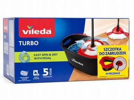 Grindų plovimo rinkinys Vileda Turbo su kibiru, pedalu ir šepečiu