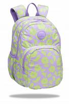 Jaunimo kuprinė Coolpack, violetinė su žaliomis gėlėmis