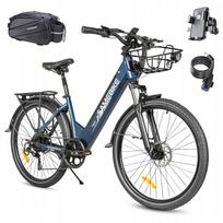Elektrinis dviratis Samebike A01Pro, 500W, 35 km/val., 90 km, 15 Ah, 26x2.1", mėlynas