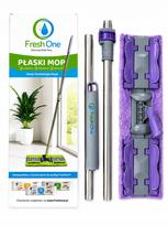 Grindų šluosta MOP FLAT Fresh One su teleskopine kotu, 35 cm, violetinė