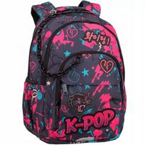 Mokyklinė kuprinė K-POP BASIC PLUS, 16", tamsi