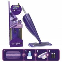 Grindų šluota Swiffer WetJet su skalbikliu, violetinė